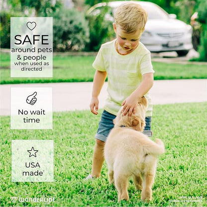 Wondercide - Outdoor Pest Control Spray with Natural Essential Oils - Mosquito, Ant, Flea, Tick, Insect Repellent, Treatment, Killer - Safe Around Pets Kids 32 oz
