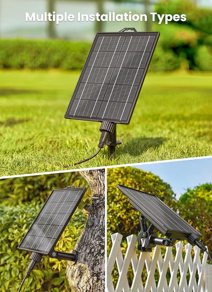 Brightown 108FT 52LED Solar String Lights Outdoor with Remote & USB Port, Shatterproof Bulbs, Dimmable & Timable, 3 Modes, Patio Lights Solar Powered with Mount Clips for Camping Backyard Garden Decor