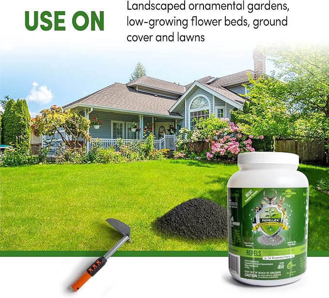 Deer Repellent Systemic Granules 3 lb – Long-Lasting Animal Repellent for Lawn, Garden & Landscape – Ready-to-Use Granular Formula