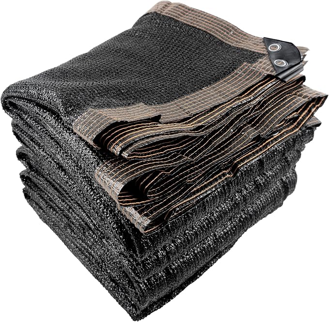 Shade Cloth, 20FT X 48FT 50% Black Outdoor Woven Sun Shade with Grommets, Durable Breathable Netting Shading Antifreezing for Patio, Garden, DIY Home, Plants Cover, Greenhouse, Dog Kennel