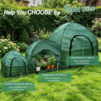 75% Shade Plant Protection Cover for All Seasons, 4.3 * 4.3 * 3 FT Heavy-Duty Garden Tent with Zipper Door, Protect Plants from Sun, Wind, Animals for Summer Shade