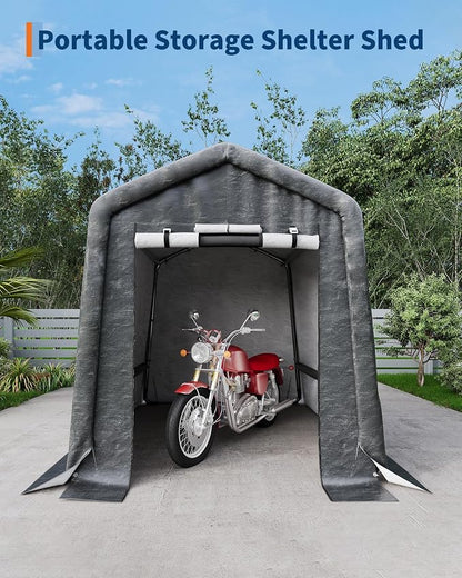 6X6 ft Heavy-Duty Portable Outdoor Storage Shed