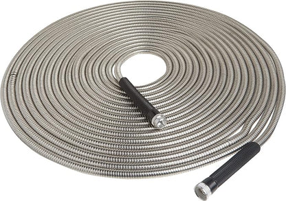 Bionic Steel 100 FT and 25 FT Garden Hoses, 304 Stainless Steel Metal Water Hoses, Flexible and Durable