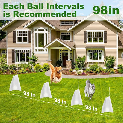 Cat and Dog Deterrent Outdoor, 24 Pcs Natural Cat Repellent Outdoor, Peppermint Oil Cat Deterrent Outdoor & Indoor, Keep Cats Out of Yard Permanently, Keep Cats Off Lawn Garden Furniture Flower