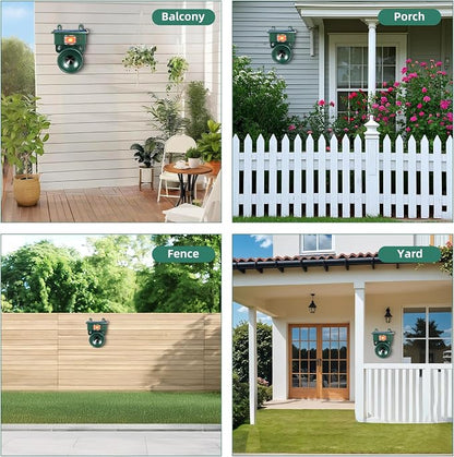 2026 Ultrasonic Bird Repeller Solar Powered Outdoor Motion Activated Bird Pigeon Deterrents for Outside Woodpecker Goose Repellent Devices for Porch Patio Balconies Rooftops(2)
