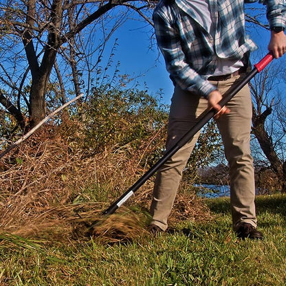 Root Slayer RS801 XL 58-Inch Hoe Rake, Fiberglass Shaft, Black