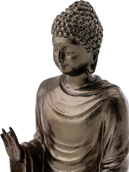 Top Collection Mini Shakyamuni Buddha Decorative Statue - Hand Painted Enlightened One Sculpture with Bronze Finish Look- 3-Inch Supreme Buddha Collectible Figurine
