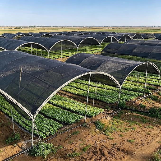 Shade Cloth, 30FT X 50FT 40% Black Outdoor Woven Sun Shade with Grommets, Durable Breathable Netting Shading Antifreezing for Patio, Garden, DIY Home, Plants Cover, Greenhouse, Dog Kennel
