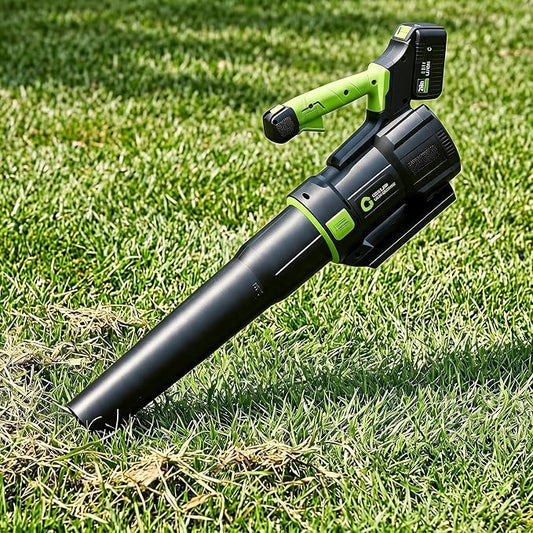 20V Electric Leaf Blower, 650CFM & 200MPH, 18,000 RPM | Battery Leaf Blower, Handheld Blowing for Lawn, Driveway, Small to Medium Yard Cleaning