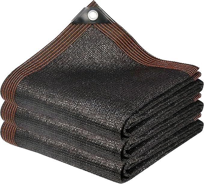 winemana 50% Shade Cloth for Garden- 5x6 FT Breathable Mesh Tarp for Vegetables & Plants, Outdoor Patio Sun Shade with Grommets - Chicken Coop, Dog Kennel Cover
