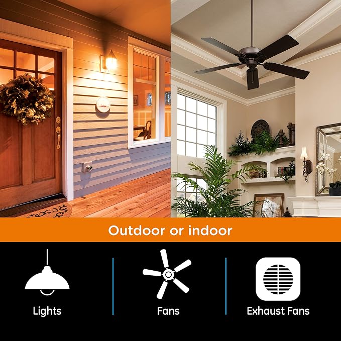 myTouchSmart in-Wall Digital Timer,4 Programmable On/Off Buttons,2 Easy On/Off Buttons,24 Hour Daily Cycles,Blue LED Indicators with Battery Backup for Indoor/Outdoor Lights, Fans, 26893 (Pack of 3)