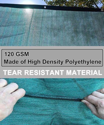 90% Green Heavy Duty Shade Cloth for Garden,Sun Screen Fabric 10 X 24FT | Sun Shades Netting Outdoor Patio with Grommets, Mesh Tarp Cover for Plant, Porch, Pergola, Greenhouse, Backyard &Outdoor Use