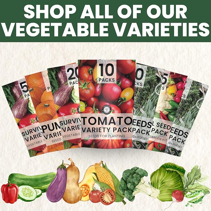 Leafy Greens Seeds | 10 Individual Packs | 2026 Season | Non-GMO | Lettuce, Kale, Spinach, Arugula & More! | for Planting Indoor & Outdoor | by Family Sown