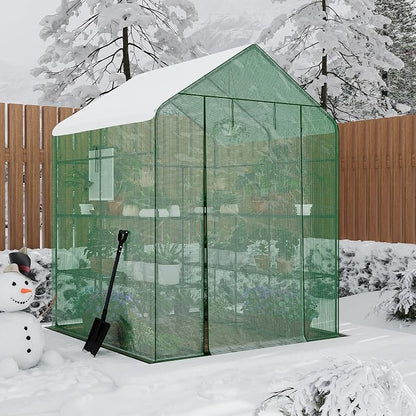 Portable Greenhouse, 57 x 57 x 76'' Greenhouses for Outdoors, Durable Small Green House Kit, Thicken PE Cover, Walk in Green Houses for Indoor Backyard Outside