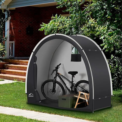 Bike Storage Shed Tent, Waterproof Outdoor Storage Shed for Bicycle, Easy Setup, Portable Storage Tent for Motorcycle,Garden Tools,Lawn Mower