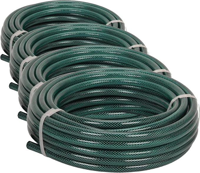 Eden 94051 Rubber Garden Hose 1/2 in. x 50 ft, DIY Hose Set (Pack of 4)