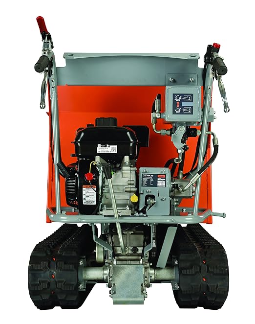 YARDMAX YD8105 Track Barrow with Hydraulic Assist, 1100 lb. Capacity, Briggs CR950, 6.5 hp, 208cc