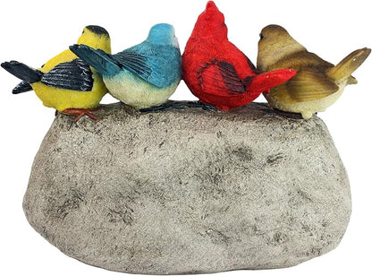 Birdy Welcome Garden Stone Statue: Large