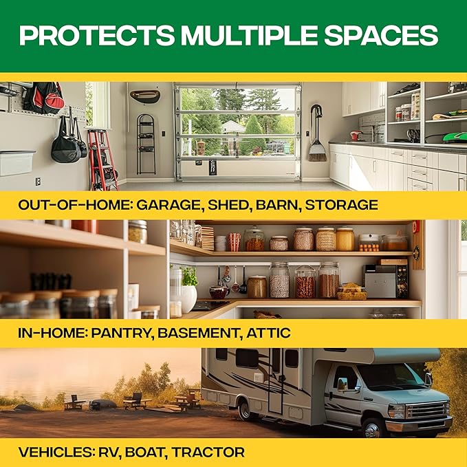 Victor Scent-Away Mouse Repellent Pouches 10-Pack, Natural Rodent Deterrent | Indoor Outdoor Pest Control, Peppermint Oil Granules, Mice and Rat Protection for Home, Garage, Vehicle, M805B-2SR
