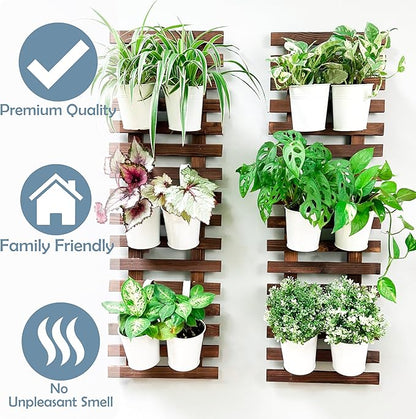 ShopLaLa Wall Planter - Wooden Hanging Planter for Indoor Plants, Plant Stand, Air Plant Succulent Holder, Vertical Garden. Large Wall Decor for Living Room, Room Decor for Teens, 90cm (35.4") | Air Plant Succulent Holder, Plant Stand, Vertical Garden ...