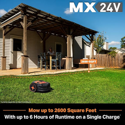 LawnMaster OcuMow 400 Series Robot Lawn Mower with Optical Navigation & Systematic Cutting – VBRM601YCM AD