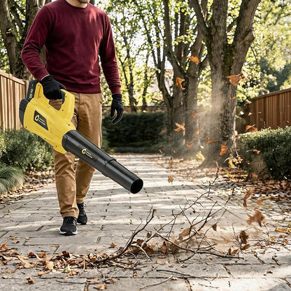 20V Electric Leaf Blower, 700CFM & 250MPH, 18,000 RPM | Battery Leaf Blower, Handheld Blowing for Lawn, Driveway, Small to Medium Yard Cleaning