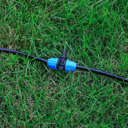 6mm to 1/4 Inch Barb Tee for for ¼ in. tubing; Tubing Outside Diameter (OD) is 0.250 in., Internal Diameter (ID) is 0.170. in. (20Pcs/Pack) (Blue-1/4" to 6mm)