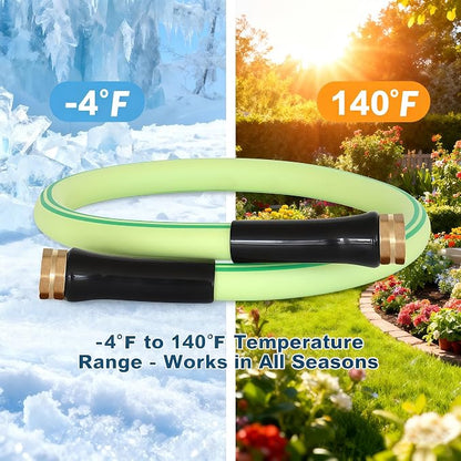 Atlantic Female to Female Short Leader Garden hose 3/4 inch ID 4 ft | for Hose Reel