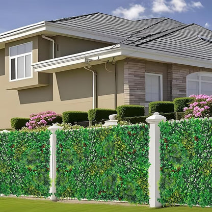 Grooy Artificial Boxwood Roll Panels, Grass Wall Panels Privacy Hedge Fence Screen for Outdoor Indoor Wedding Décor, 60"x120"(50 SQFT)