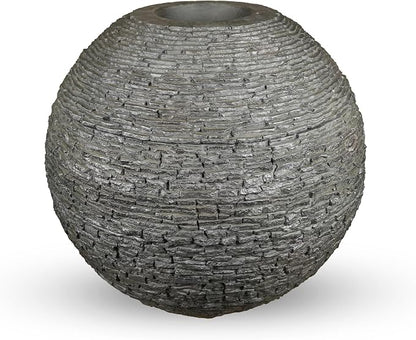 Aquascape Stacked Slate Sphere Water Fountain for Yard, Landscape, and Garden, Extremely Large, 78428