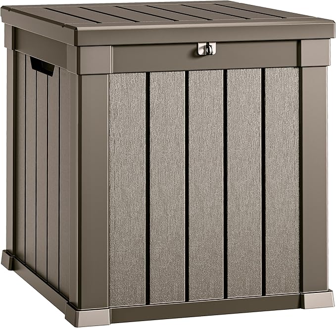 YITAHOME Deck Box | 51 Gallon Weatherproof Outdoor Storage Container for Patio Cushions, Pool Supplies, Garden Tools, Lockable Lid and Side