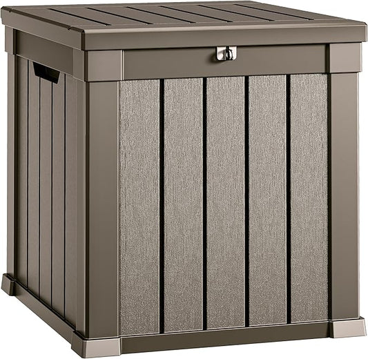 YITAHOME Deck Box | 51 Gallon Weatherproof Outdoor Storage Container for Patio Cushions, Pool Supplies, Garden Tools, Lockable Lid and Side