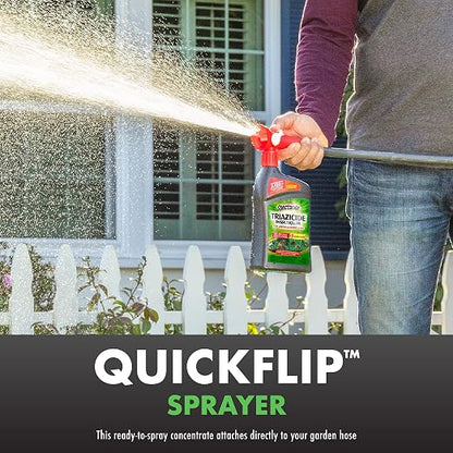 Spectracide Triazicide Insect Killer for Lawns and Landscapes Concentrate 32 Ounces, QuickFlip Hose-End Sprayer, 3 Pack
