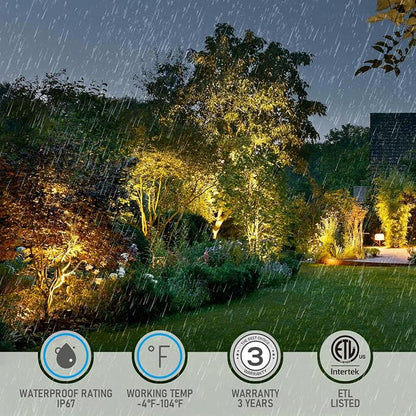 LEONLITE 6-Pack Dia.4 Inch 5CCT Well Lights Shielded Top Oil Rubbed Bronze | 1800K/2700K/3500K/4000K/5000K, 12-24V AC/DC, CRI90, Landscape LED In Ground Outdoor, Low Voltage Garden Landscaping, Aluminum