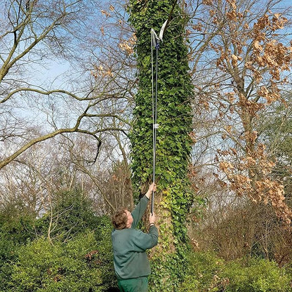 Spear & Jackson 4930FZ Razorsharp Telescopic Tree Pruner, Extendable Pole Handle for Removing High Branches, Sharp Saw Blade for Cutting Thick Limbs and Powerful Pull Cord Lopper for Light Trimming