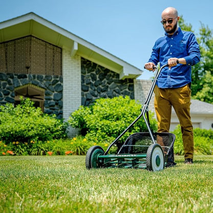 American Lawn Mower 1725-16GC 16" 7-Blade Reel Mower with Grass Catcher