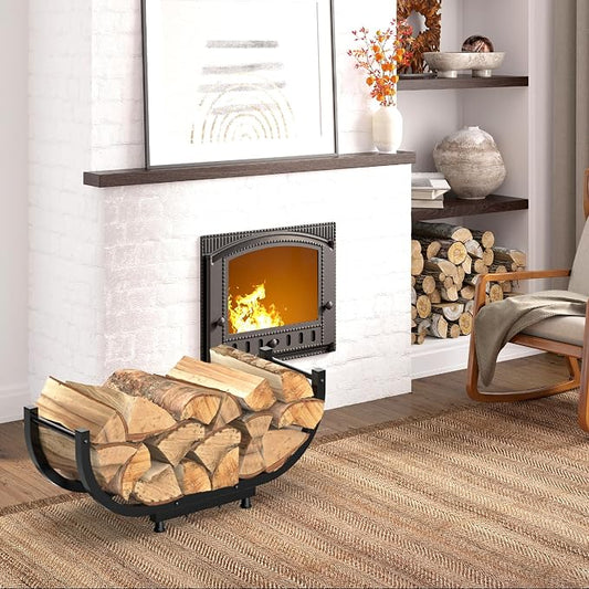 Firewood Rack Outdoor, 29 inch, Firewood Storage Holder Indoor, Log Holders for Firewood