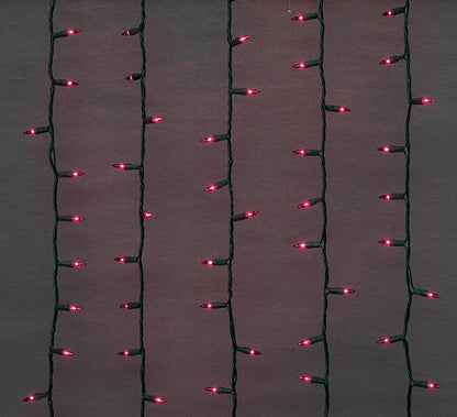 Brite Star 100 Count Mini String Christmas Lights, Red - 22 feet Indoor/Outdoor Christmas Tree Lights with Green Wire