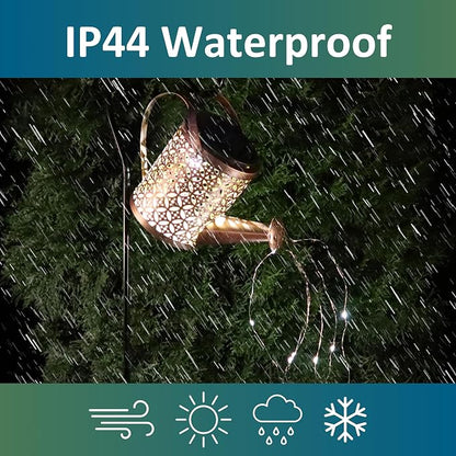 MCSSWC Solar Watering Can Landscape LED Light, Outdoor Waterproof Solar Garden Lawn Patio Yard Pathway Décor Gift and Present with Shepherd Hook