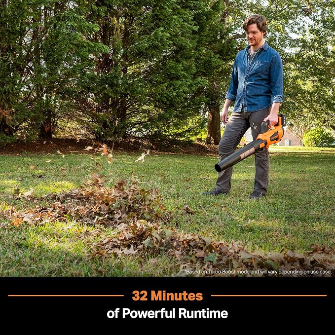 Leaf Blower Cordless, LawnMaster Leaf Blower 24V Max with 4.0Ah Battery and a Charger-CLBL2417A