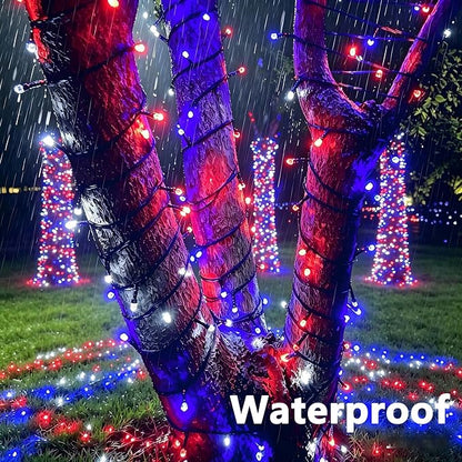 Joomer Christmas String Lights - 66FT 200LED Plug-in RGB String Lights | with Remote, Waterproof Outdoor Indoor with Timer Memory Function for Tree, Yard, Christmas Decor (Non-Connectable)
