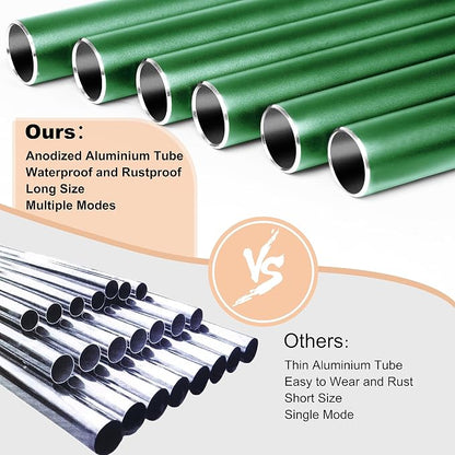 Bursvik Large Aluminium Wind Chimes 37 Inches to Create a Zen Atmosphere Suitable for Outdoor, Garden, Patio Decoration. Classic Wind Chimes with Wind Catcher Suitable as A Gift for Unisex(Green)