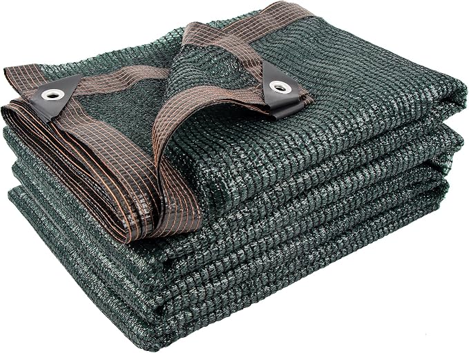 Shade Cloth, 20FT X 30FT 50% Green Outdoor Woven Sun Shade with Grommets, Durable Breathable Netting Shading Antifreezing for Patio, Garden, DIY Home, Plants Cover, Greenhouse, Dog Kennel