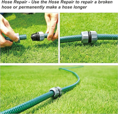 Eden 98063 Multi-Adjustable Flex Design Above Ground Irrigation Garden Sprinkler System,Sprinkler & Hose,DIY Plant Watering Set,(Pack of 4)