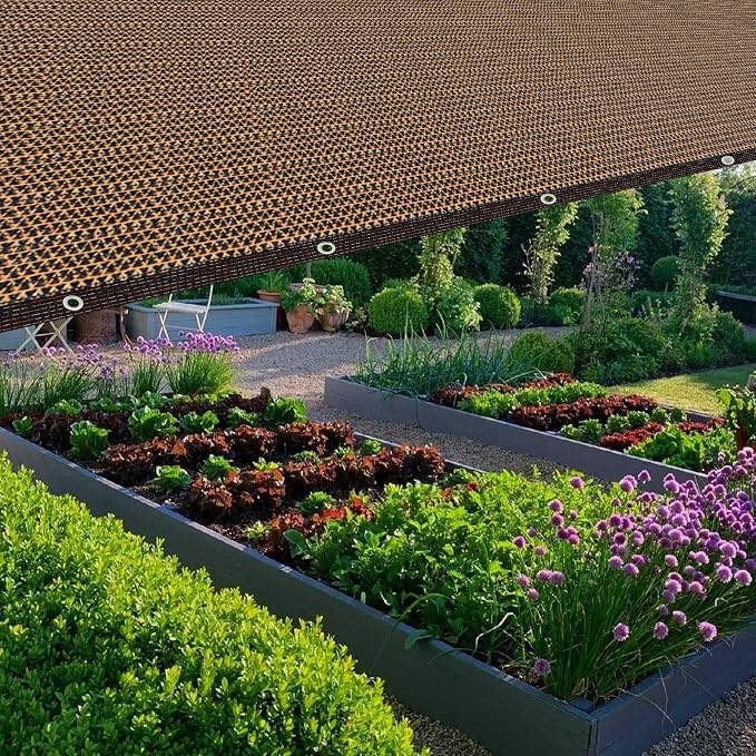80% Shade Cloth -5x20FT Sunblock Net with Grommet,Lightweight and Durable UV Protection,Shade Cloth for Garden Patio Pergola Balcony Plants Greenhouse Dog Kennel Chicken Coop Outdoor