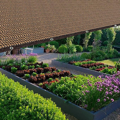 80% Shade Cloth, Durable Mesh Tarp with Grommets, Garden Sunblock Shade Cloth Shading Antifreezing for Plants Cover, Greenhouse, Barns Kennel, Patio, Tomatoes