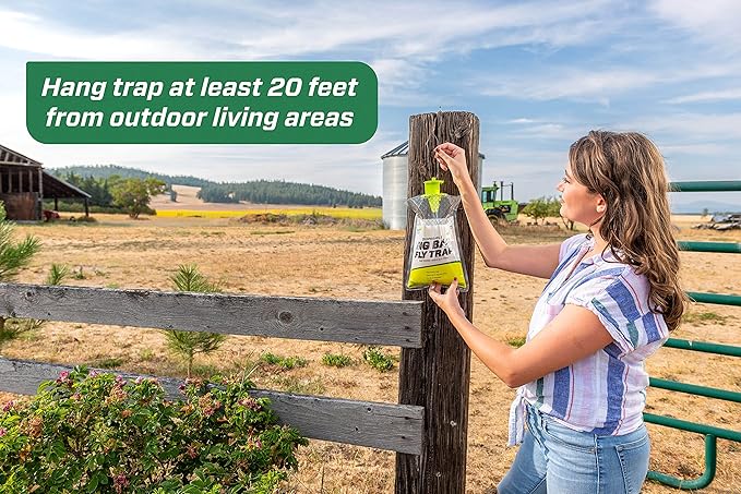 RESCUE! Big Bag Fly Trap – Disposable, Outdoor Use - 12 Traps