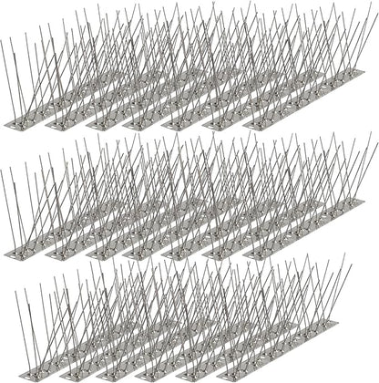Bird Spikes 16.4FT, 304 Stainless Steel Bird Deterrents Spikes for Outside to Keep Birds Away Bird Scare Devices Outdoor 20Pcs