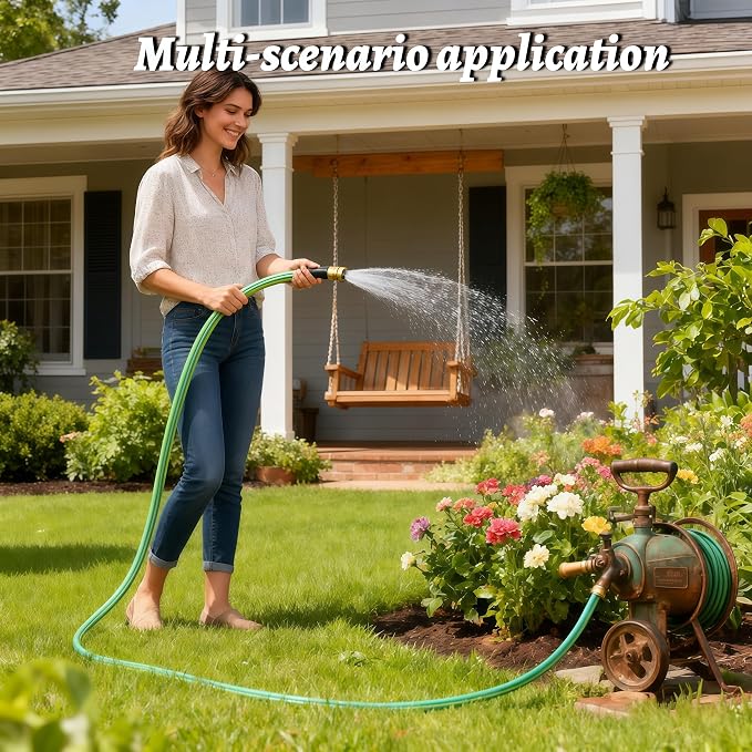 Atlantic Female to Female Short Leader Garden hose 3/4 inch ID 4 ft | for Hose Reel