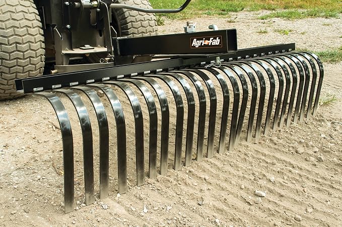 Agri-Fab 45-0366 Ground-Engaging Attachment Sleeve Hitch GT Rock Rake,Black,Large